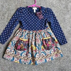 Matilda Jane Dress Girls 2T Floral Patchwork Dress Boutique Bow